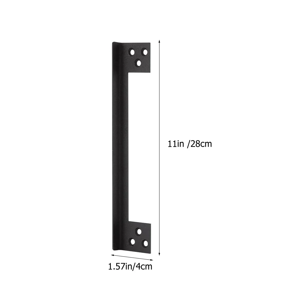مزلاج الباب لوحة حماية غطاء أمان معدني Outswing مزلاج درع دائم طويل الأمد استخدام Outswing الباب حامي الأمن #3