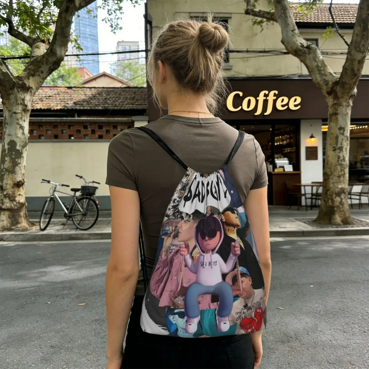 Junior H Merch Sad Boyz Backpacks Multi-function Drawstring Bags Shoes Bag Book Bags for Man Woman Students
