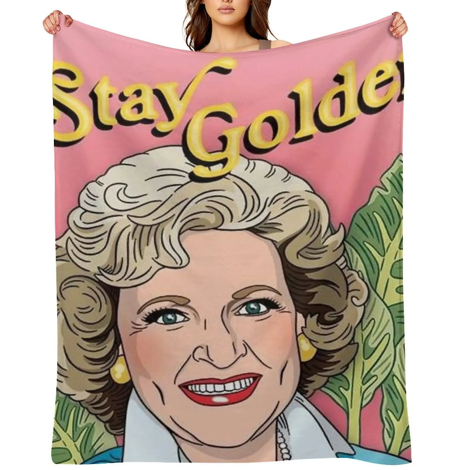

Stay Golden Girls Throw Blanket wednesday Picnic Decorative Beds Blankets