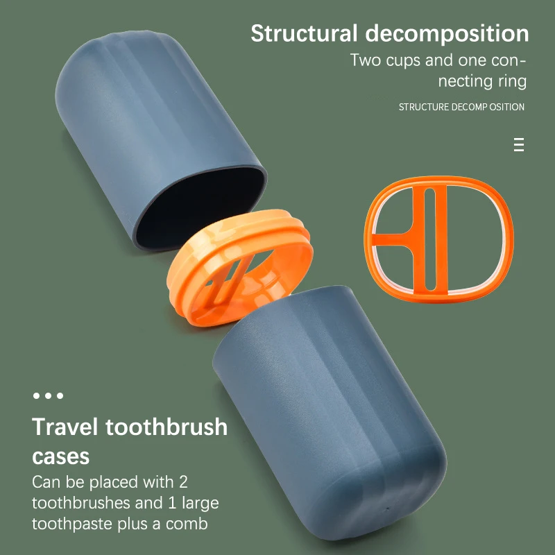 1PC Portable Toothbrush Toothpaste Holder Case Cup Box Outdoor Travel Camping Shaving Brush Organizer Stand Bathroom Accessories