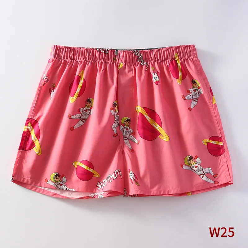 캐주얼 섹시한 만화 순수한 면 화살표 바지 남성 반바지, 수면 하의 패션 야외 남성 반바지 느슨한 남성 수면 하의 W