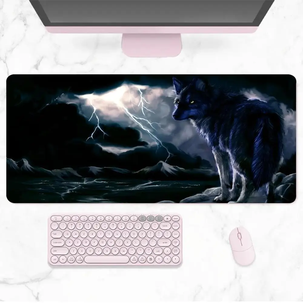 W-Wolf Mouse Pad Anime Game Mouse Pad Computer Desk Pad Office Carpet Laptop Mouse Pad