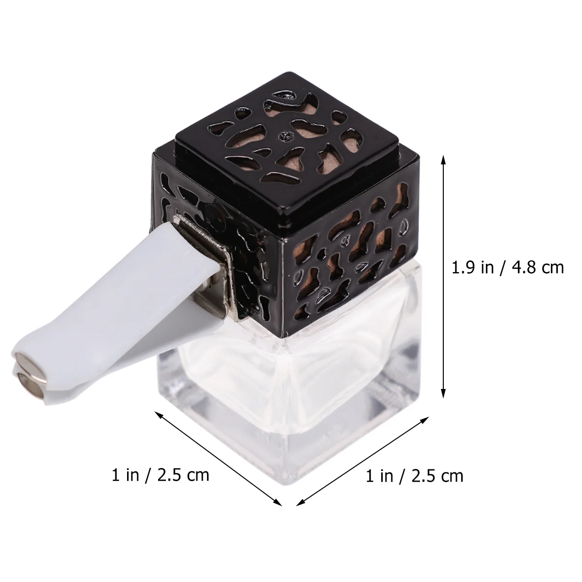 

2Pcs Car Air Vent Aroma Perfume Bottle Black Clip Rotatable Air Vent Decoration Car Interior Decorations Auto Freshener