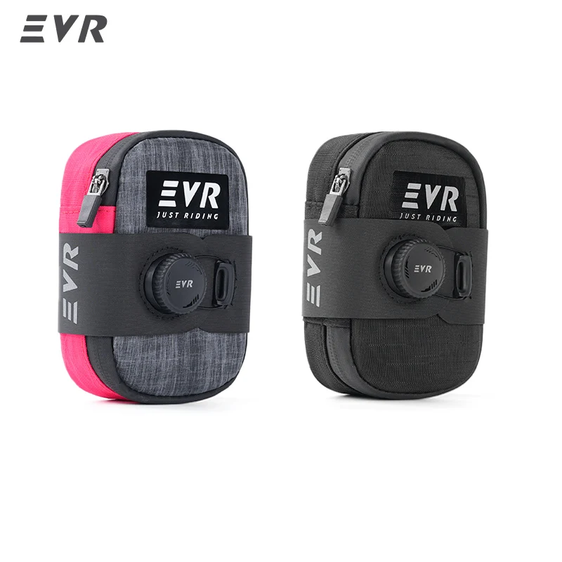 Sacoche de selle arrière EVR 0,5L avec verrouillage à bouton, sacoche étanche pour vélo de route et VTT, sac auto-serrant, équipement de cyclisme
