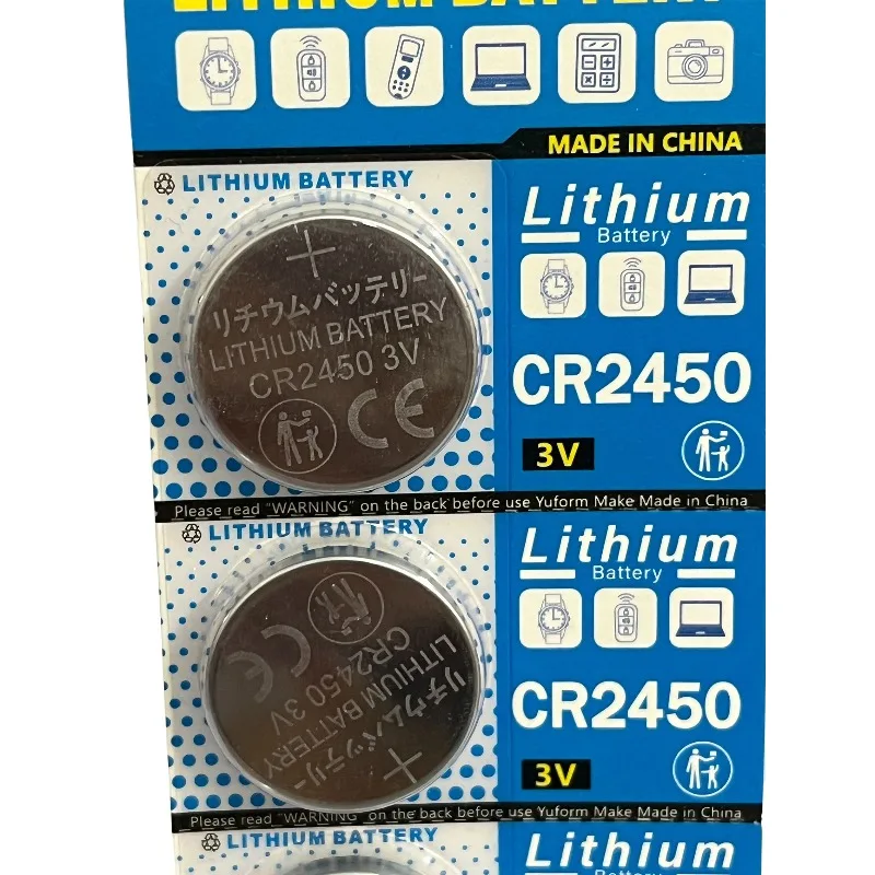 3 فولت CR2450 زر بطارية ليثيوم عملة ساعة بطارية CR2450 5029LC LM2450 DL2450 CR2450N BR2450 550mAh #6