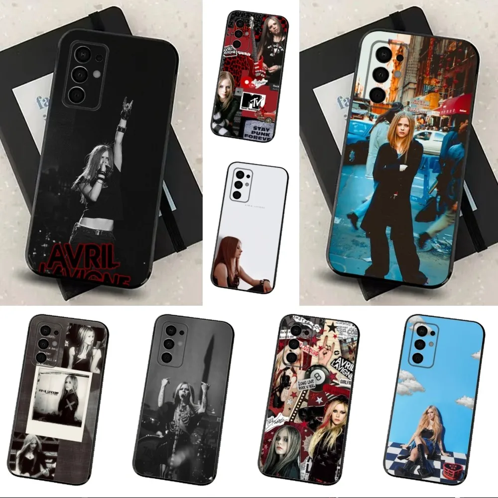 A-Avril Singer L-Lavignes Phone Case For Samsung Galaxy A91,A80,A73,A72 ,A71,A53A52,A32 ,A31A22,A21s,A20,Black Cover