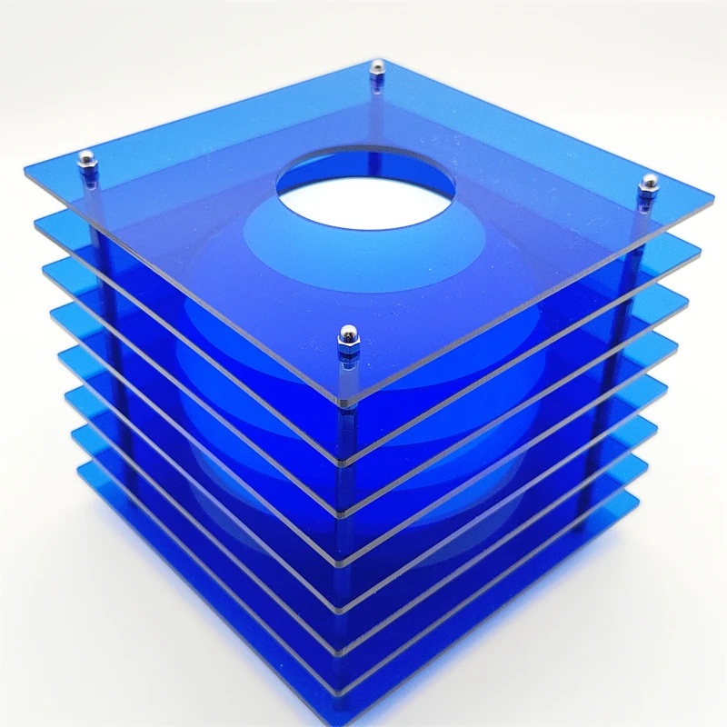 Blue Horizon led Acrylic Table Lamp RGB USB Rechargeable Beside Cupboard Desk Light Desktop Decorate Room Props Night Lighting