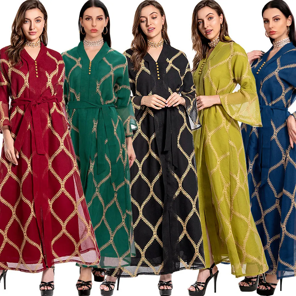 

Moroccan Arabic Dresses Muslim Mesh Dress Abayas for Women Luxury Evening Dresses Moroccan Kaftan Abaya Dubai Kaftan 2023 New