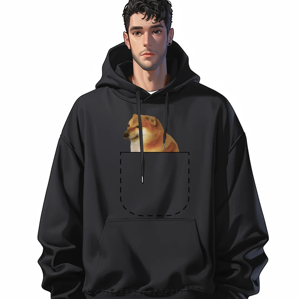 

Cheems O Neck Hoodies Summer Hoodies Long Sleeve Funky Print Hoodies Party Men's