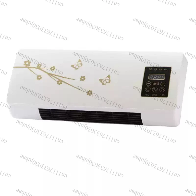 Heating and Cooling Dual-Purpose Heater Bathroom Bedroom Wall-Mounted Indoor Use 1800W Timing