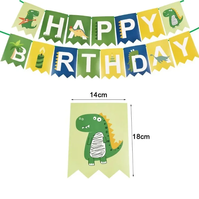 Disney Birthday Party Cartoon Dinosaur Theme Disposable Tableware Set Paper Towers Knives Forks Spoons