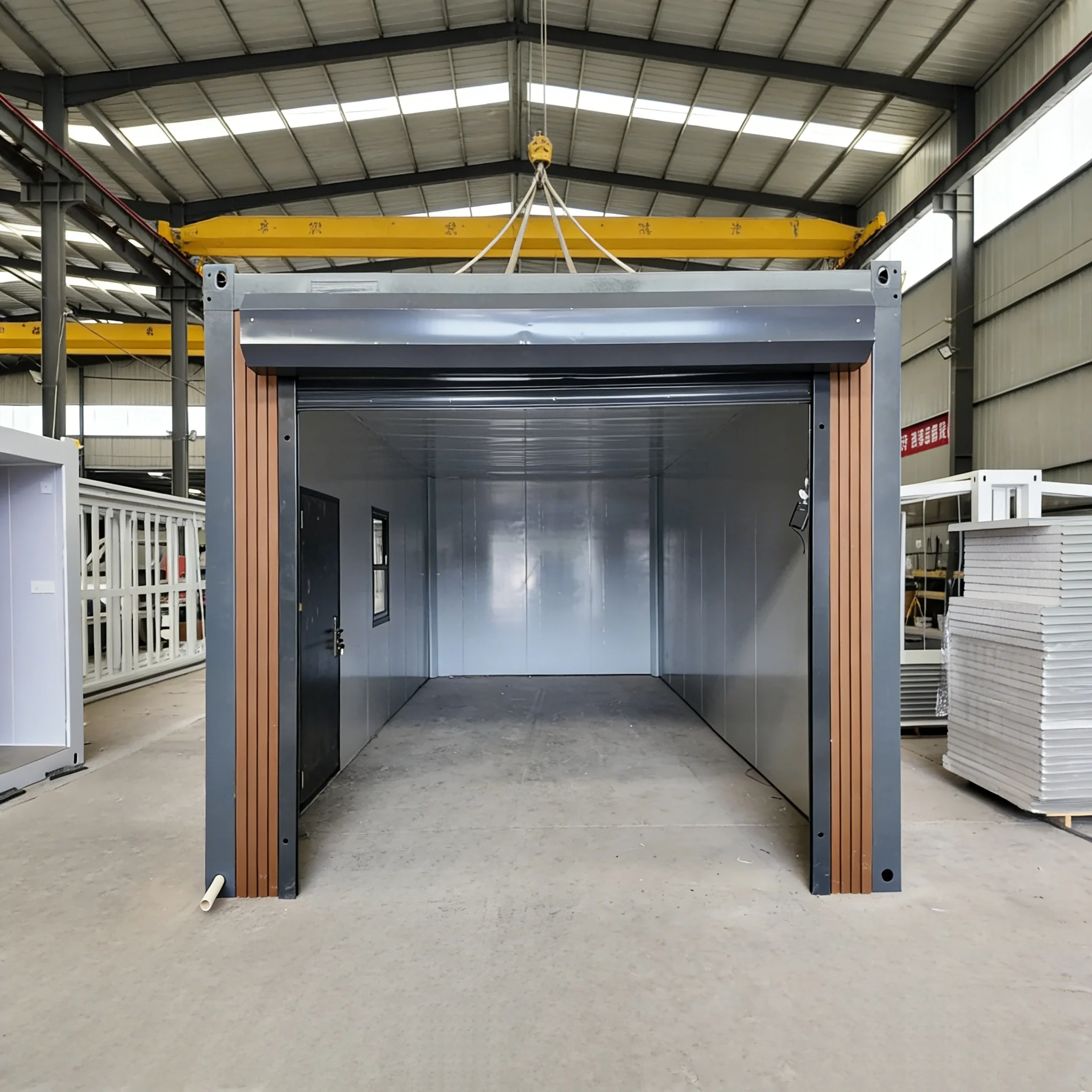 FOODLINE Container Garage Quick Install Mobile Container Garage For Farm Vehicle Storage Outdoor Workshop