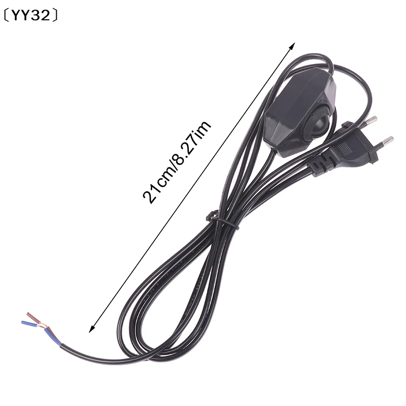 〔YY32〕EU Plug Power Cord with Rotary Dimmer 1.8M Table Lamp 220V Electricity Wire for Table Lamp Fan Small Appliances view 6