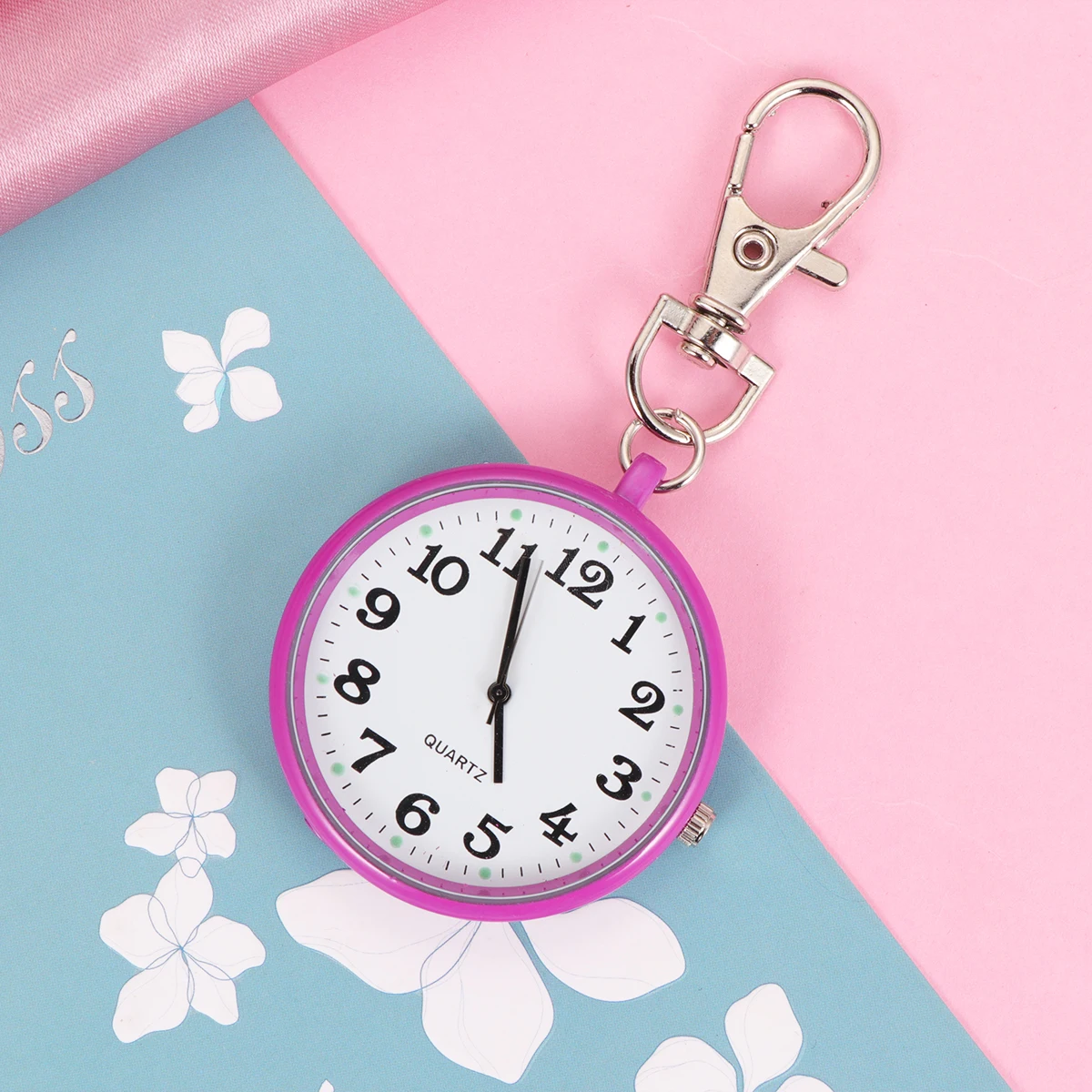 

Retro Vintage Pocket Watch Pendant Chain Necklace For Men Women Elegant Sky Blue Watch Pendant Perfect Accessory Gift