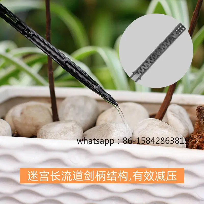 Seepage Drip Arrow Watering Set, Drip Irrigation Kit for Potted Green Plants Succulent Flower Seedlings Greenhouse Farm