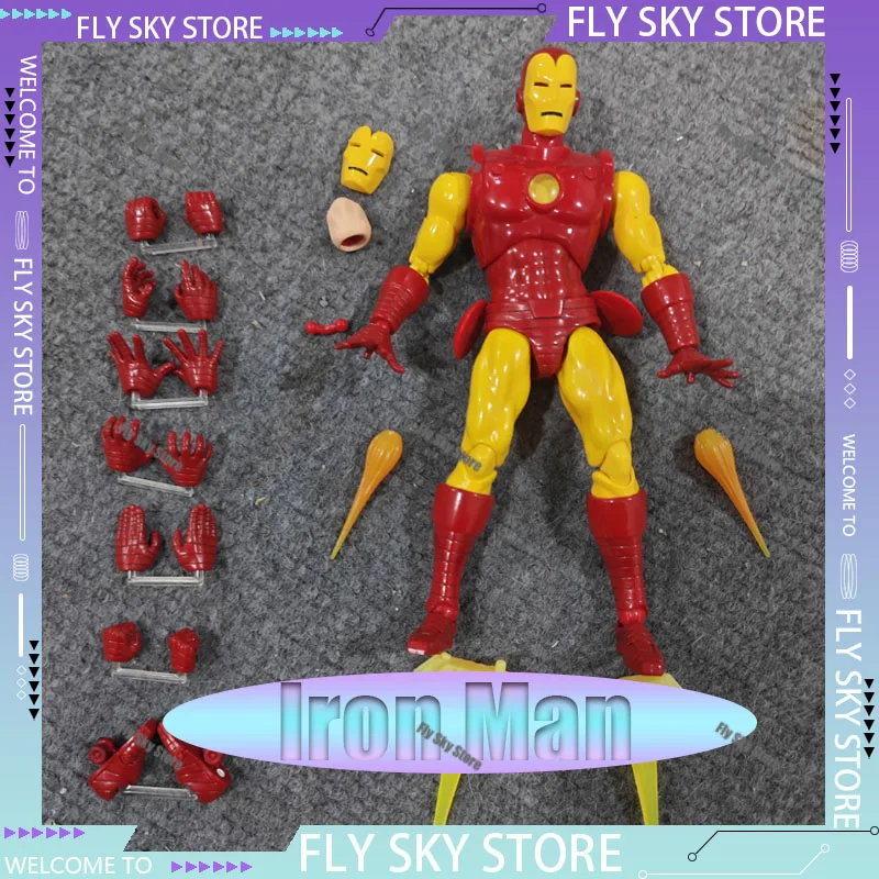 

IN STOCK Original Mafex Anime Figures Iron Man Figure NO.165 Action Figurine Boys Collect Statue Desk Decoration Ornament Gift