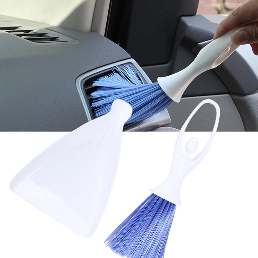 Car Dashboard Vent Cleaning Tool Air Outlet Mini Clean Brush with Dustpan car vent cleaner car cleaning tool