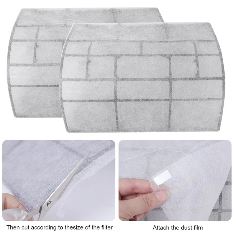 2-20PCS Air Conditioner Filter Papers Anti-Dust Air Condition Outlet Filter Net Cuttable Household Filter Screen Purification