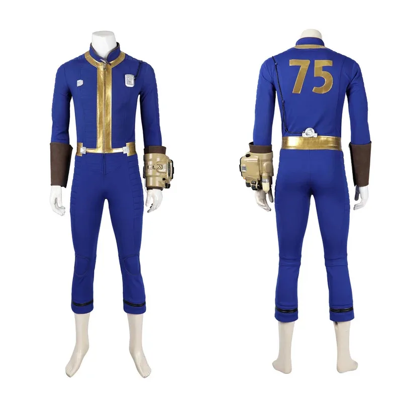 

25COSHot Game Male Sheltersuit Survivor Suit Man Fall Cos Out Cosplay Sole Survivor Vault 75 and Custom Number Suit Individual I