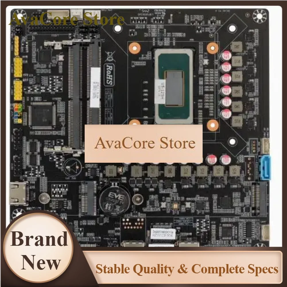 AvaCoreUltra 5 125h Ultra 7 155h Mini-itx Motherboard Cpu Ipc Sbc Embedded Ultra-thin Mainboard With 2com Lan Ddr5 4usb Lvds