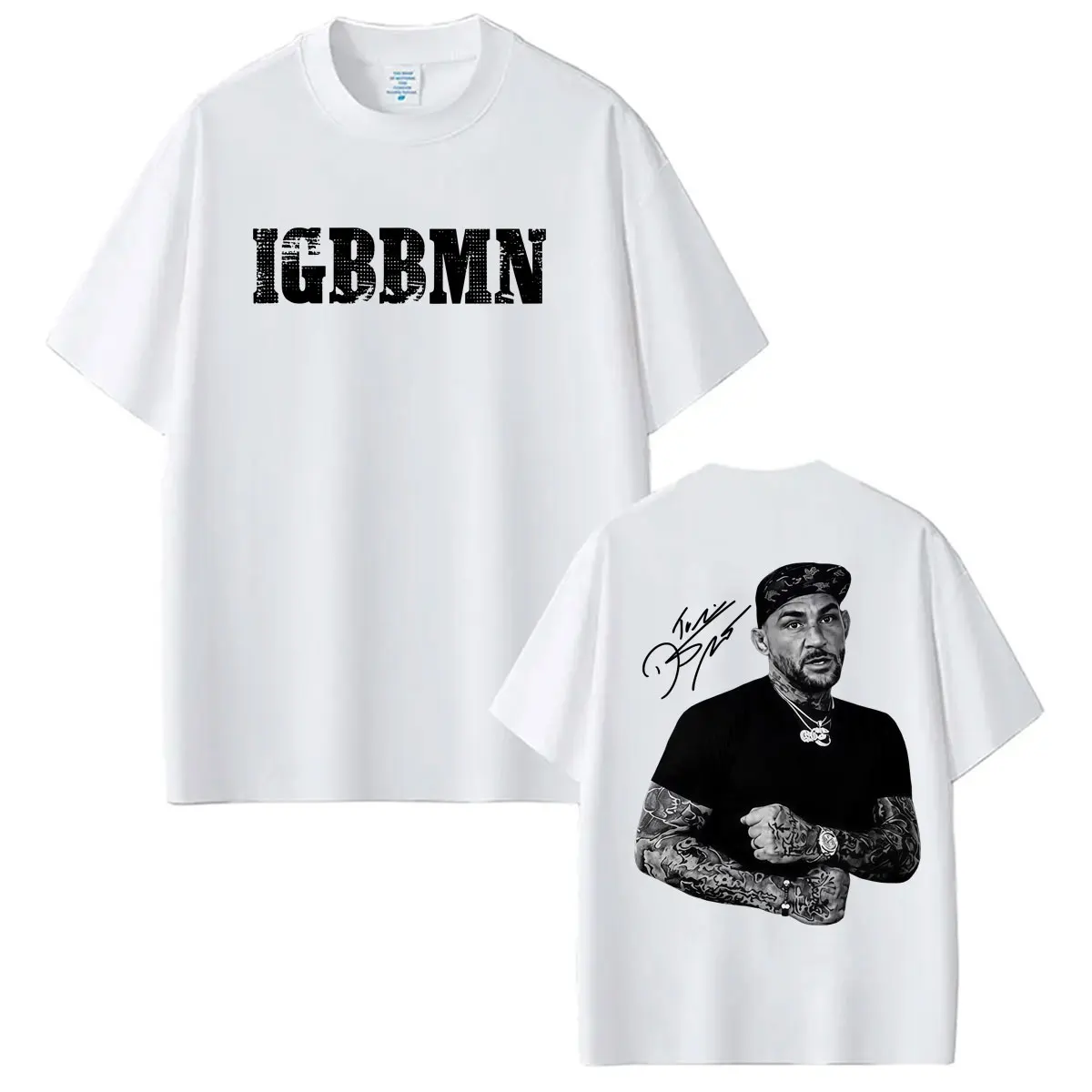 Igbbmn Dustin Poirier Viral Meme Vintage Grafik T-Shirt Herrenmode Humor Klassische T-Shirts Baumwolle Casual Kurzarm T-Shirt – Detail 5