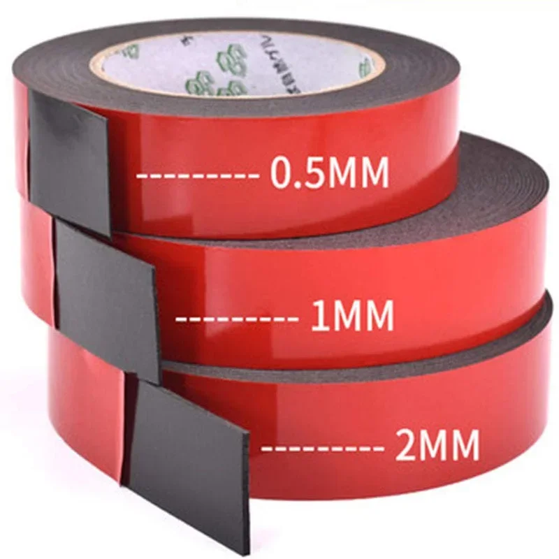 

2pcs/1pcs 0.5mm-2mm thickness Super Strong Double side Adhesive foam Tape for Mounting Fixing Pad Sticky