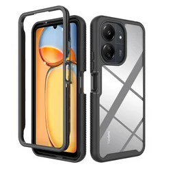 Capa for Xiaomi Redmi Note 13 Pro 5G Crystal Case Hard Back Panel Funda Redmi Note 13 Case Phone Hybrid Bumper Shockproof Cover