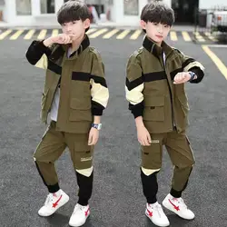 Tracksuit For Boy Sets For Children Boys Jacket and Pants 2Pcs Outfit Sets Junior Kids 3 4 6 8 10 12 Year 2024 New