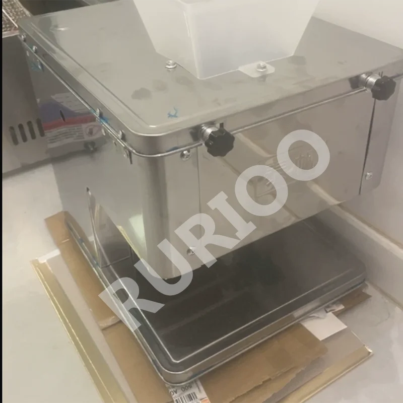 All Stainless Steel Housing Meat Slicer Machine Anti Rust Easy   Wash Hotel Kitchen Cutting Equipment