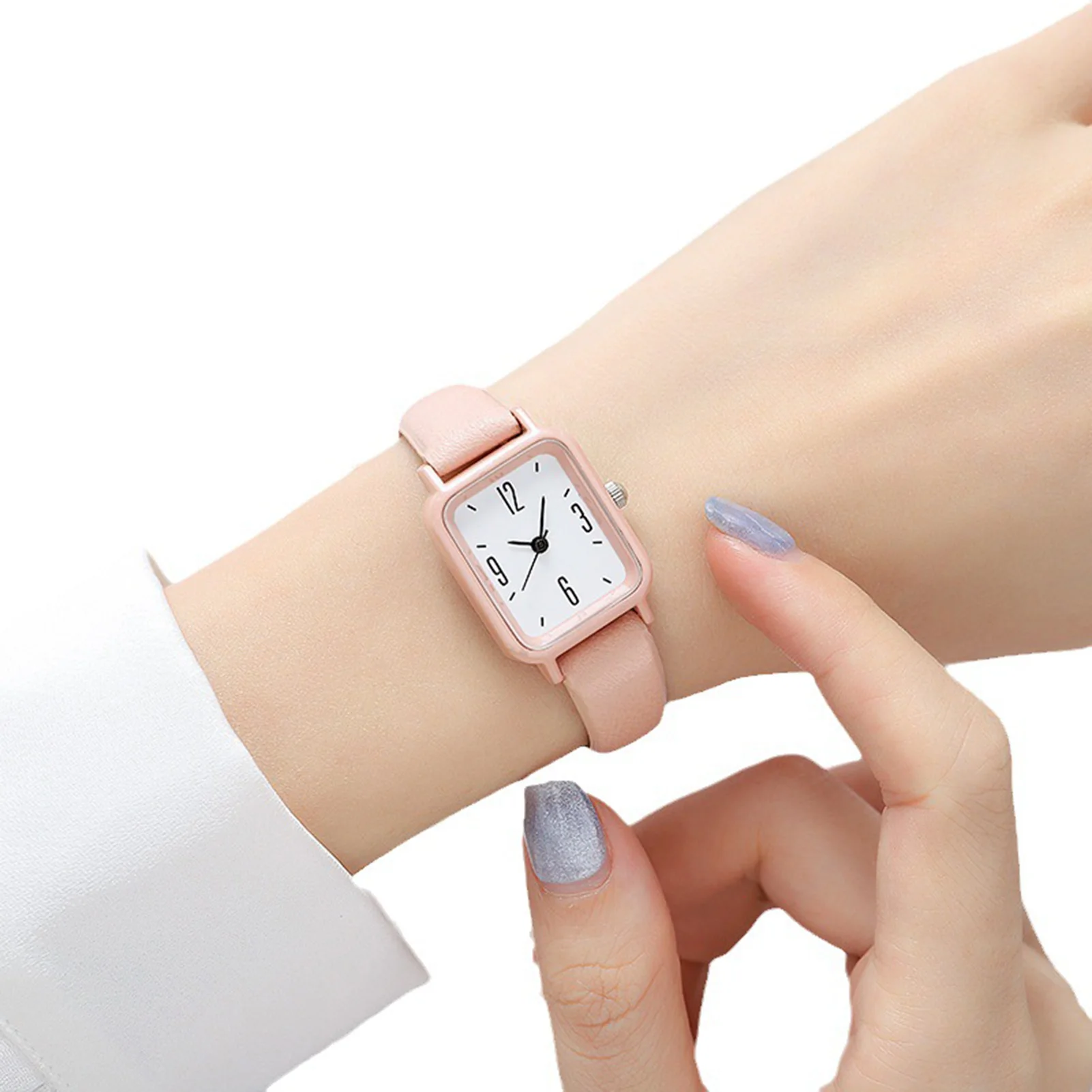 

Women's Fashion Quartz Watch Easy to Read Three-Hand Analog Watches Leather Band for Girlfriend Birthday Gift