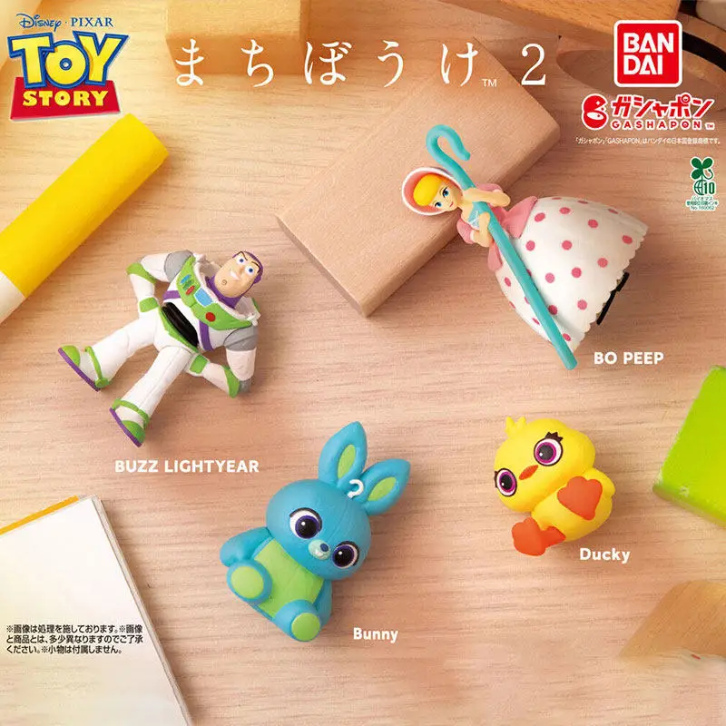 

Bandai Disney Pixar Toy Story Gashapon Volume 2 Mini Figure Desktop Ornament Buzz Lightyear Bo Peep Bunny Ducky Collectible
