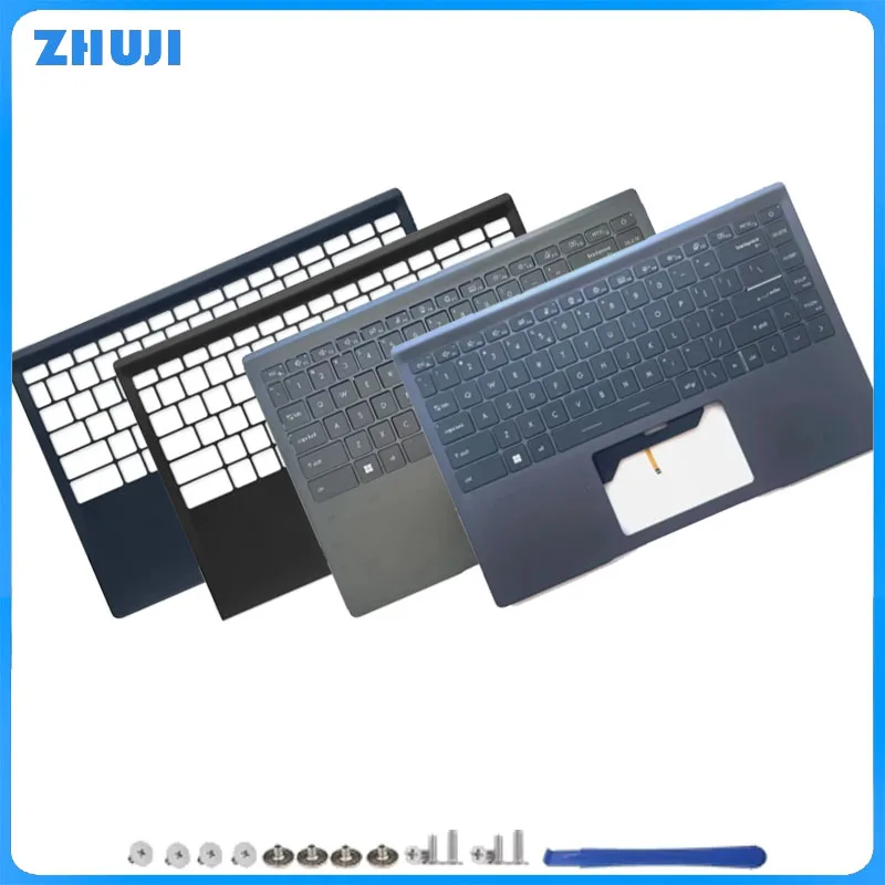 New Laptop Upper Case Palmrest Cover US Backlit Keyboard For Modern 14 MS-14D1 MS-14D2 M14
