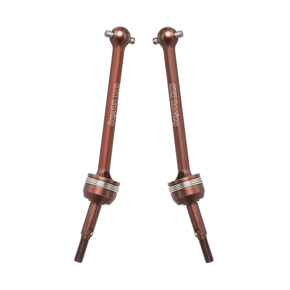 KYX Racing-eje de transmisión CVD trasero de acero duro, piezas mejoradas, accesorios para coche 1/10 RC Tamiya DT04 Fighter NXGEN