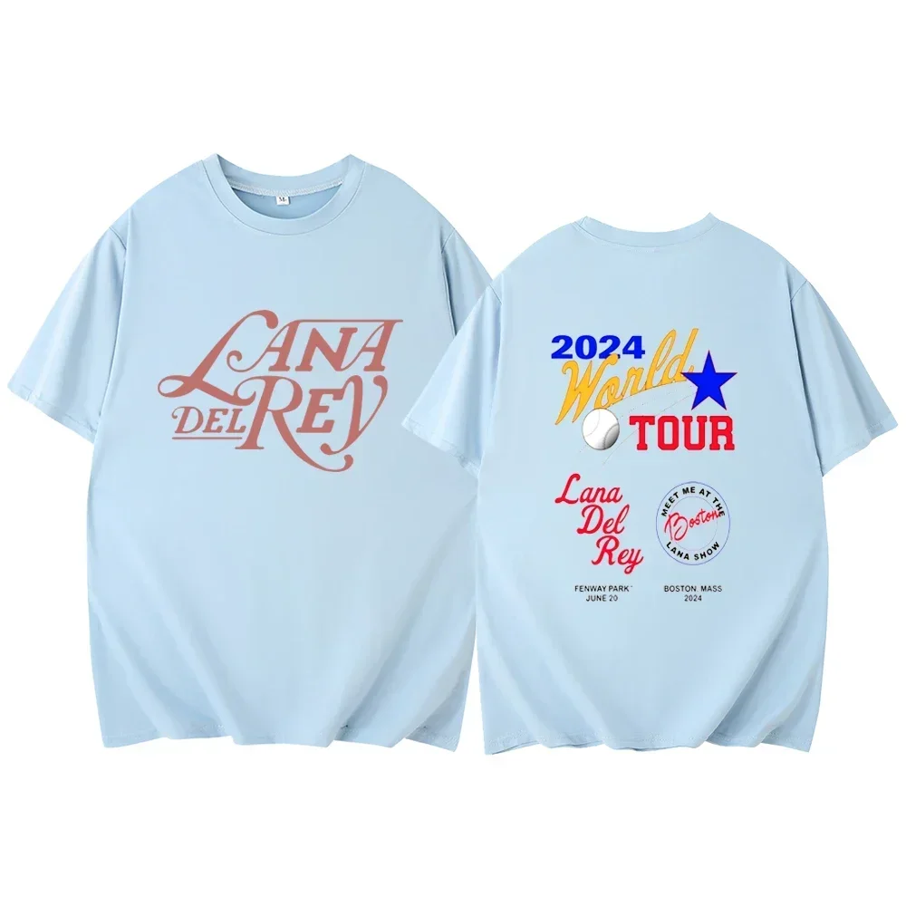 Lana Del Ray Text Short-sleeved Printed Y2k Retro Top T-shirt Comfortable Loose Harajuku Style