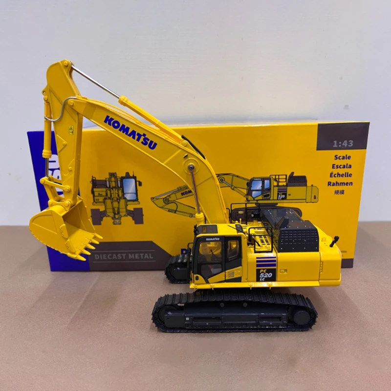 

KOMATSU Diecast Alloy 1:43 Scale PC520LC-11M0 Excavator Construction Vehicle Model Adult Classic Toy Souvenir Static Display