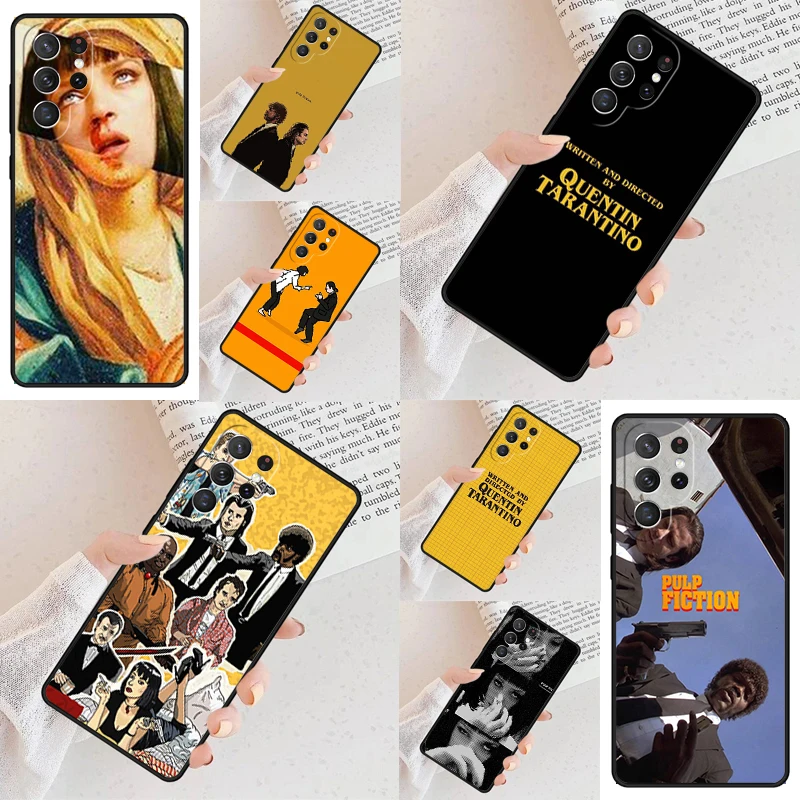 Pulp Fiction Dance Scene Mia Wallace and Vincent Phone Case For Samsung Galaxy S24 S23 S22 S21 Ultra Note 10 Pro S20 Plus Cover