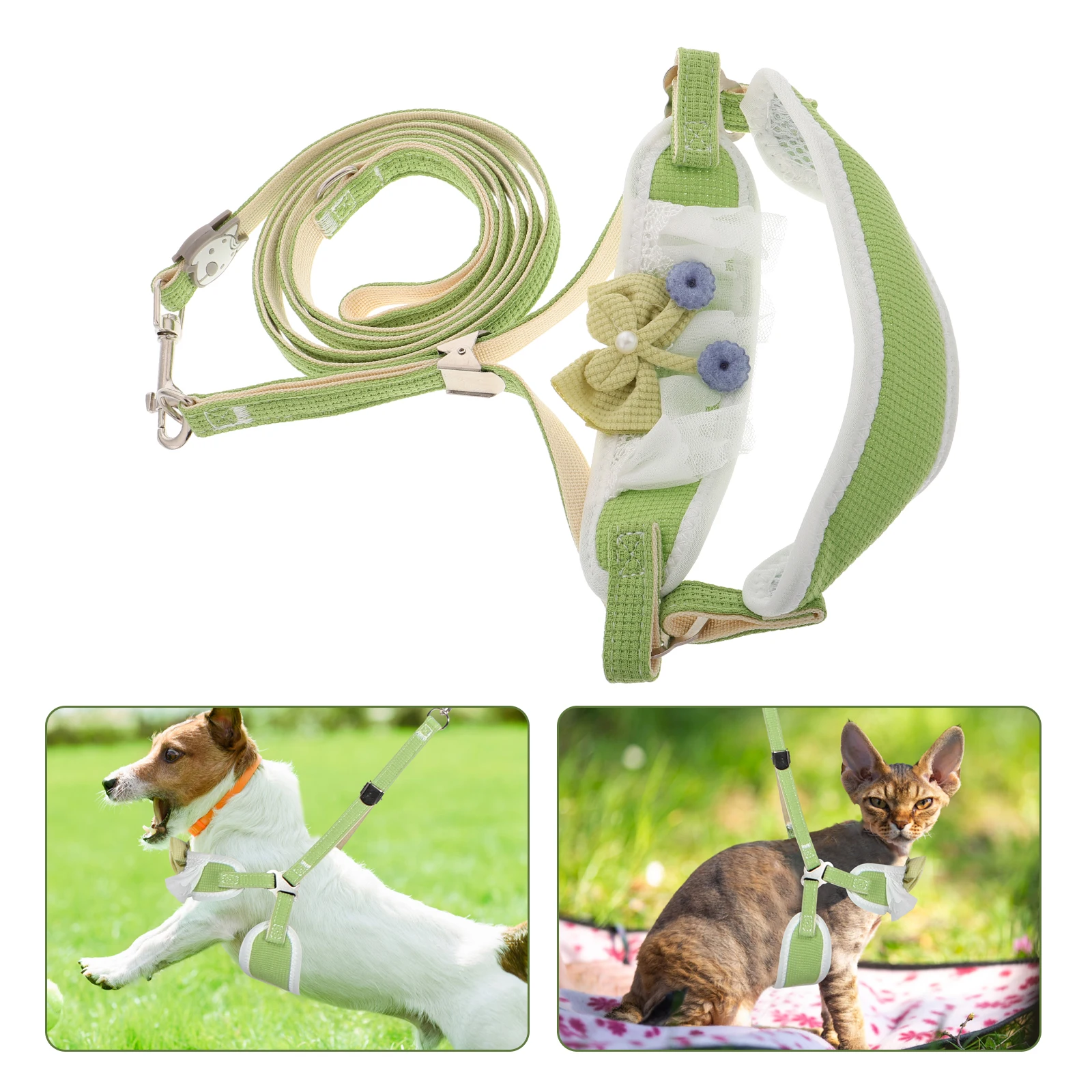 

Lightweight Pet Dogs Cats Durable Breathable Chest Portable Design Outdoor Walking For Small Medium Pets Universal