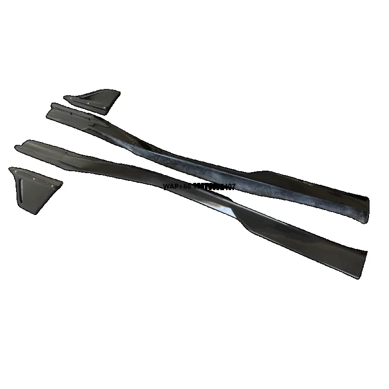 Suitable for F8 Modification Upgrade M-type Dry Carbon Fiber Side Skirt Body Kit Door Sill Lower Decorative Strip