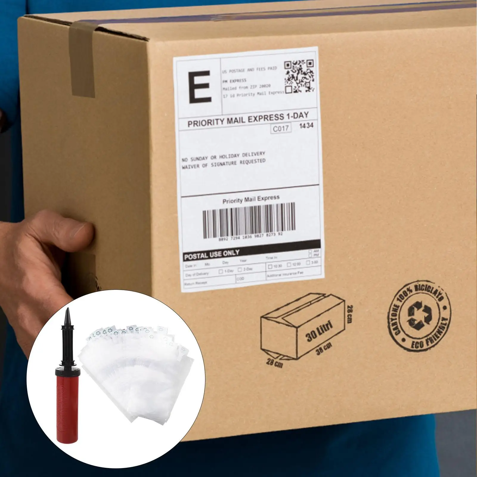 1 set Buffer 10x20 Inflatable Air Pillows Random Color Wear-resistant Packing Supplies Waterproof Shipping