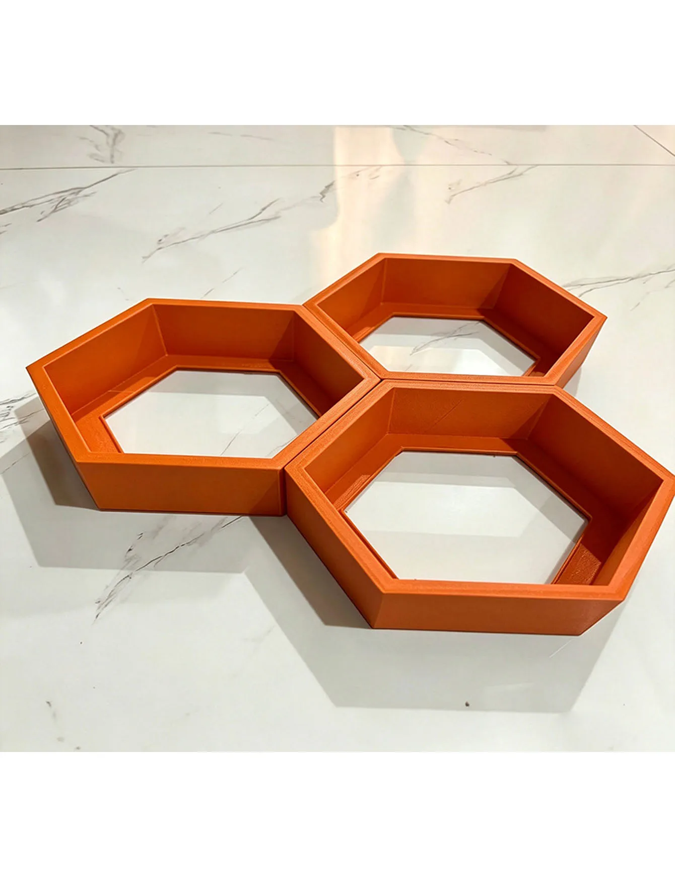 Nordic Hexagonal Wall Shelves 8
