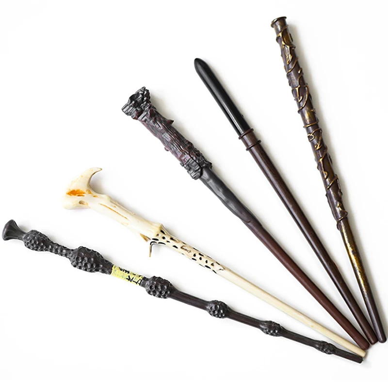 Harries Potters Cosplay Magic Wand Props Hogwarts Combat Weapons Toys Hermione Malfoy Staff Halloween Party Prop for Adult