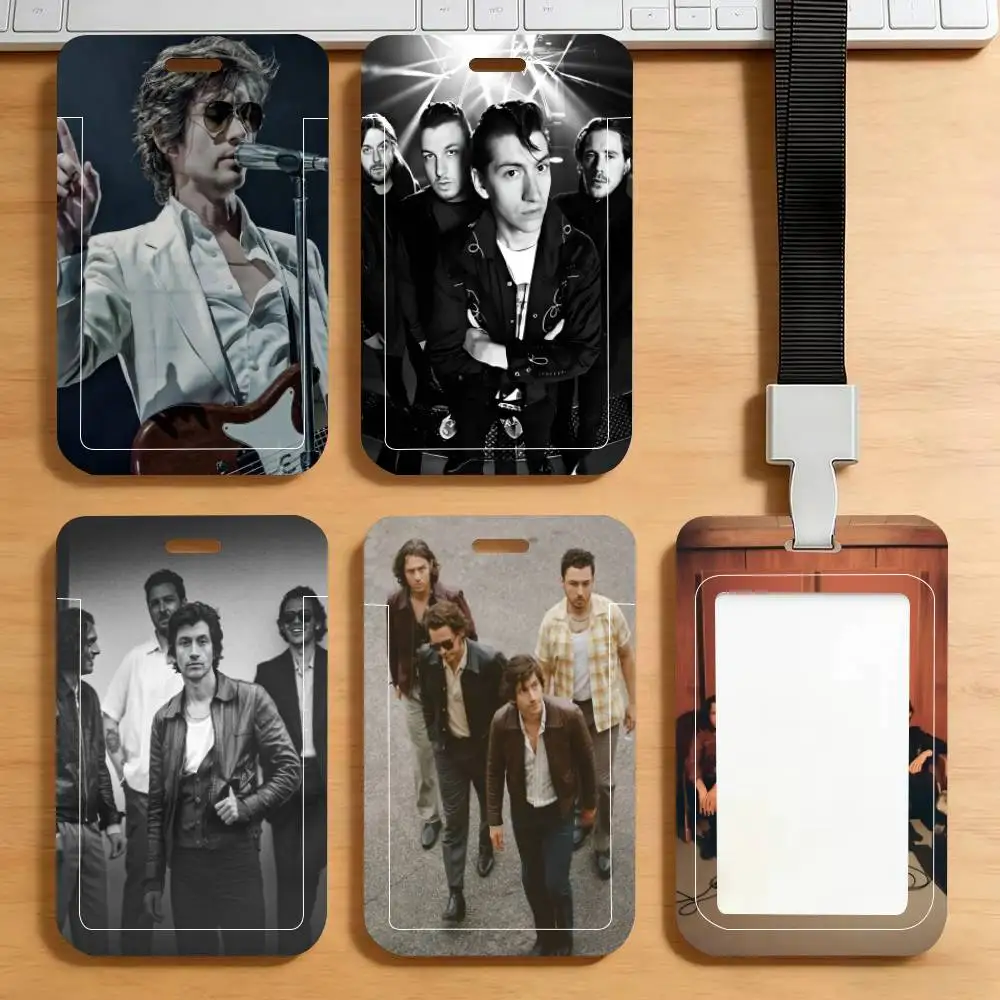 

Винтажный брелок-держатель для ID-карты/пропуска/ключей с изображением рок-группы Arctic Monkeys, с ремешком на шею, для рабочих удостоверений