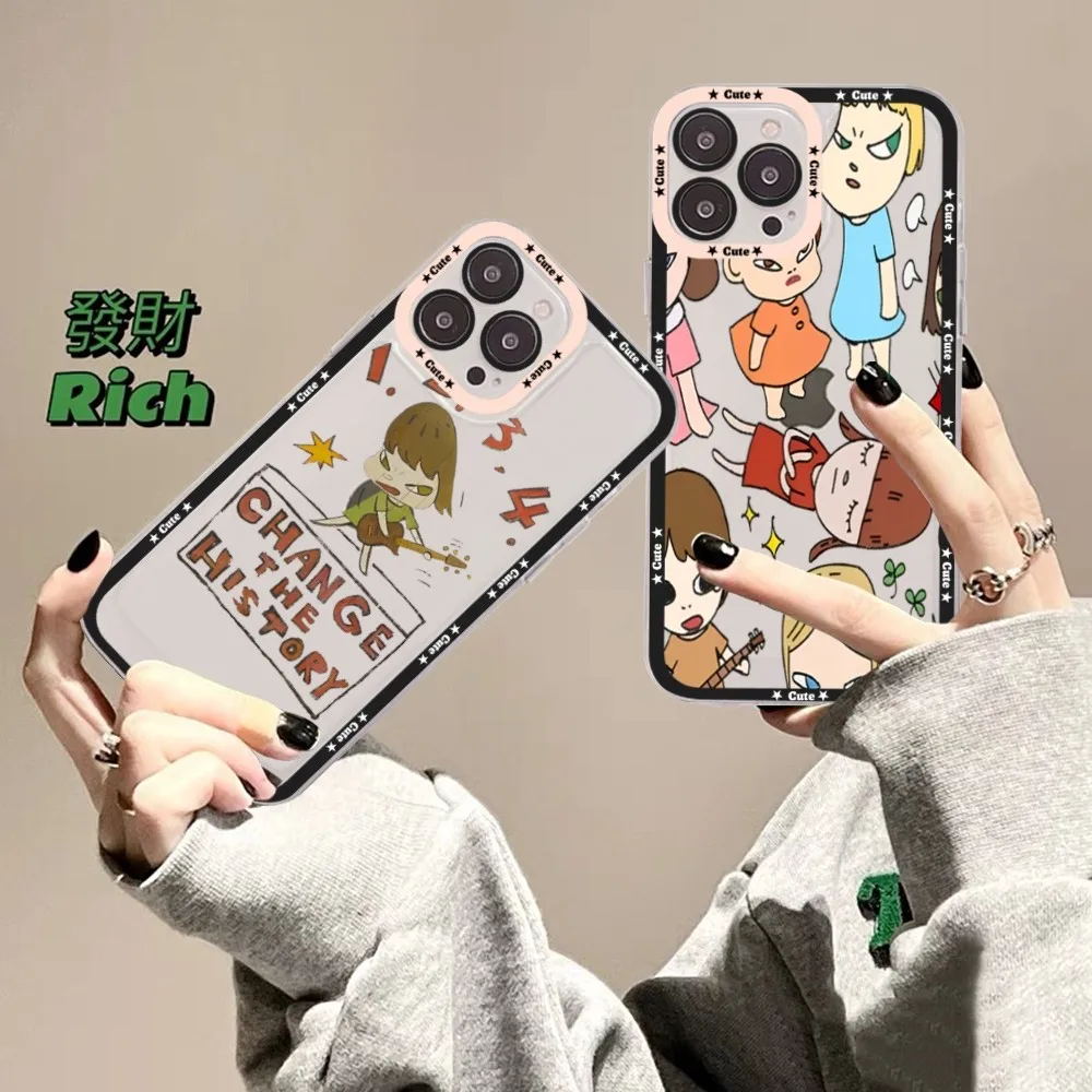 

Art Cartoon Aesthetic Yoshitomo Nara Phone Case For Samsung S 20 S 21 S 22 S 23 lite plus ultra Mobile Cover