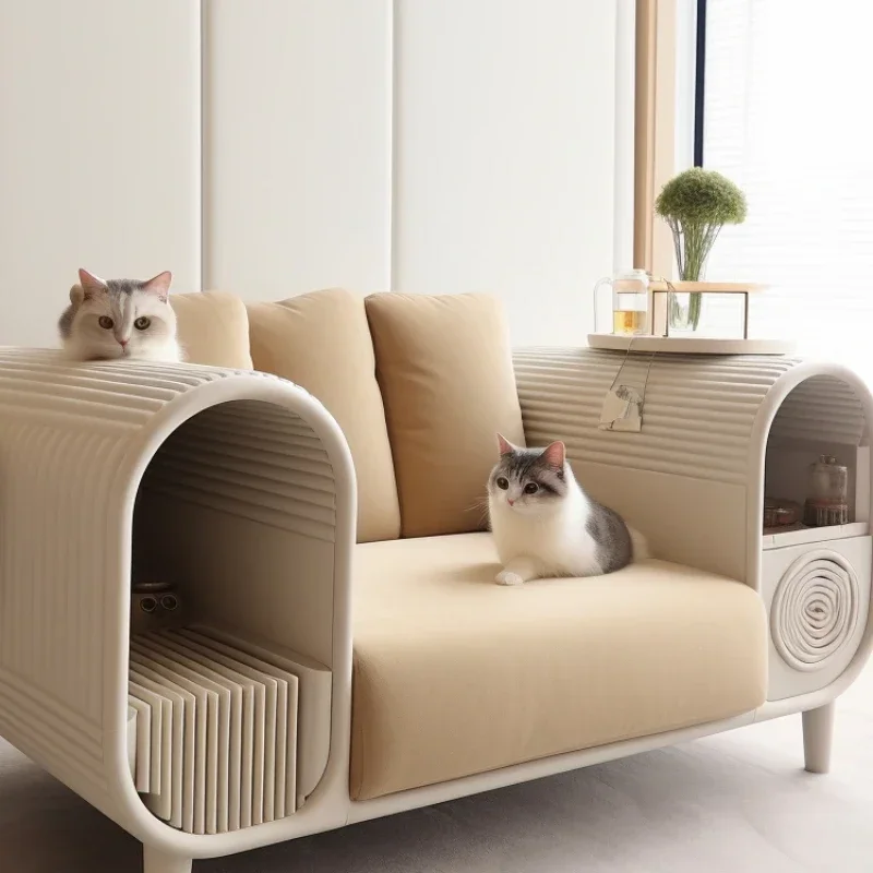 Cat kennel, sofa integrated, universal in all seasons, bite-resistant, easy to clean,  people and  coexist, cat