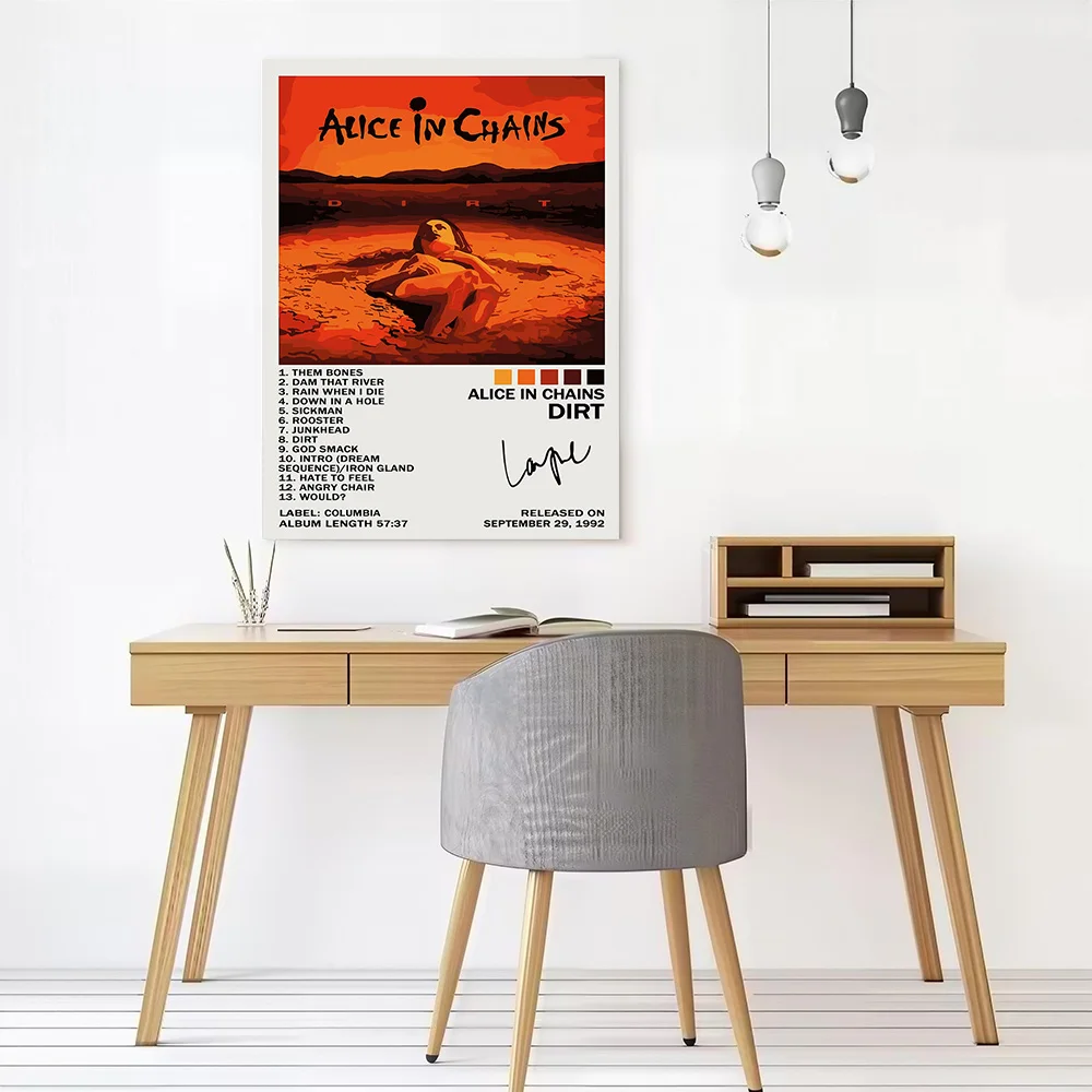 Alice in Chains - Dirt Album Cover Canvas Poster Customizable Printed Canvas Painting Wall Art for Fans Decorative Paintings