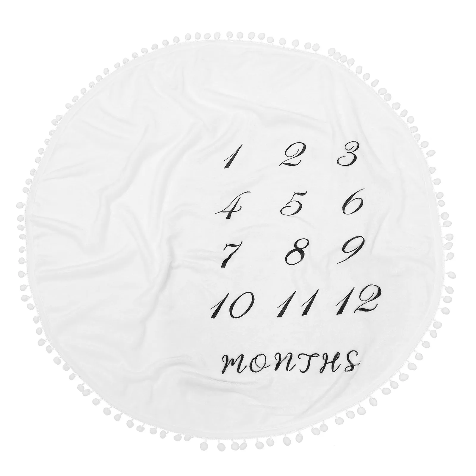 Soft Flannel Baby Blanket Newborn Photography Backdrop Swaddle Wrap Play Mat for Baby Shower Baptism Gift Milestone Photos