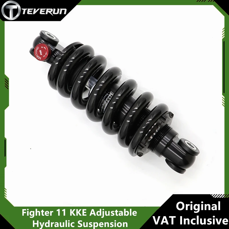 Original 165mm KKE Adjustable Shock Absorber for Teverun Fighter 11 Fightersurpeme Blade GT Scooter Hydraulic Suspension Spring