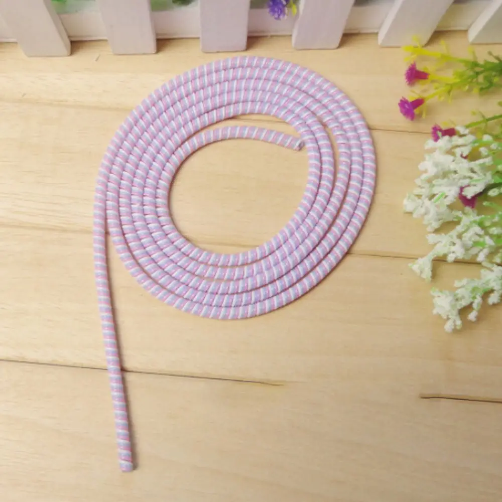 TPU Material Earphone  Cover Fashion Telephone Line Cable Protector Data Line Case Bobbin Winder Rope Protection