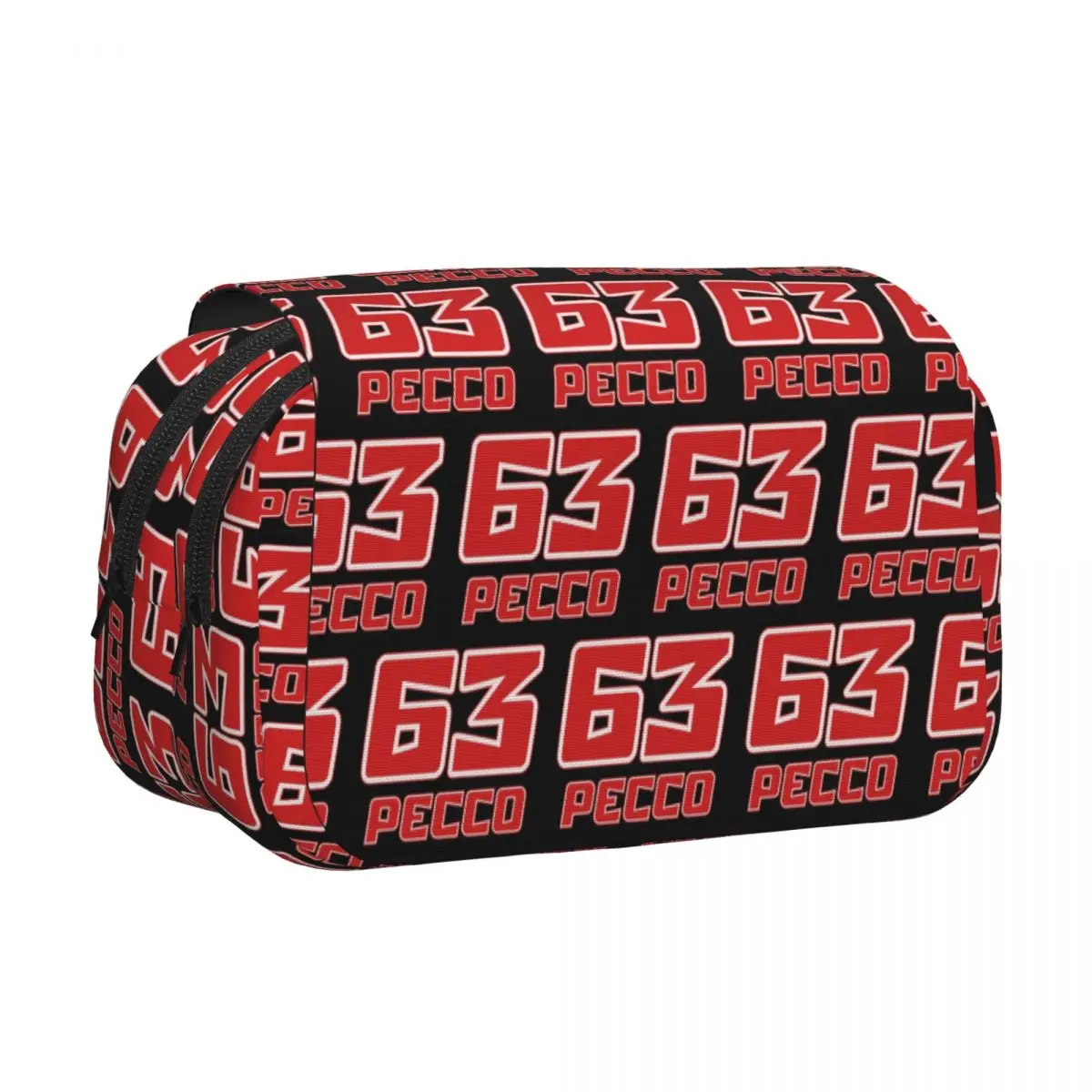 Pecco Bagnaia 63 Pencil Cases Pen Holder Hard Shell Leather Large Capacity Pen Box Pencil Bag for Boy Girl School