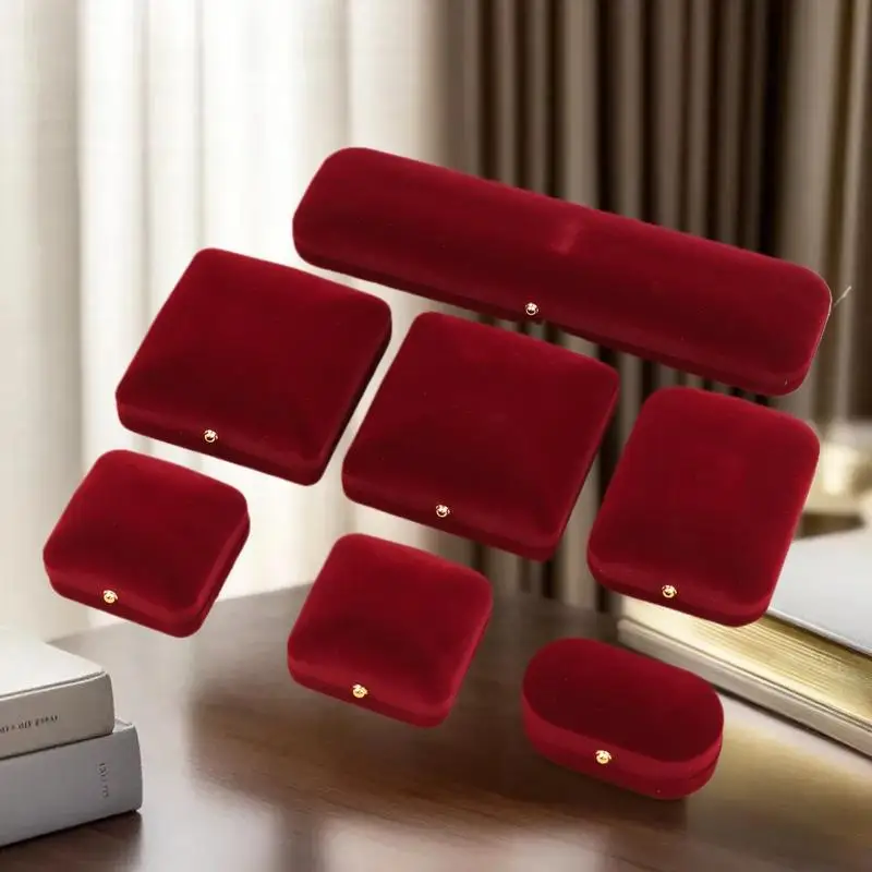 يتدفقون الذهب مشبك صندوق مجوهرات قلادة حلقة قلادة القرط سوار عرض صندوق تخزين مشاعر فاخرة علبة التعبئة والتغليف